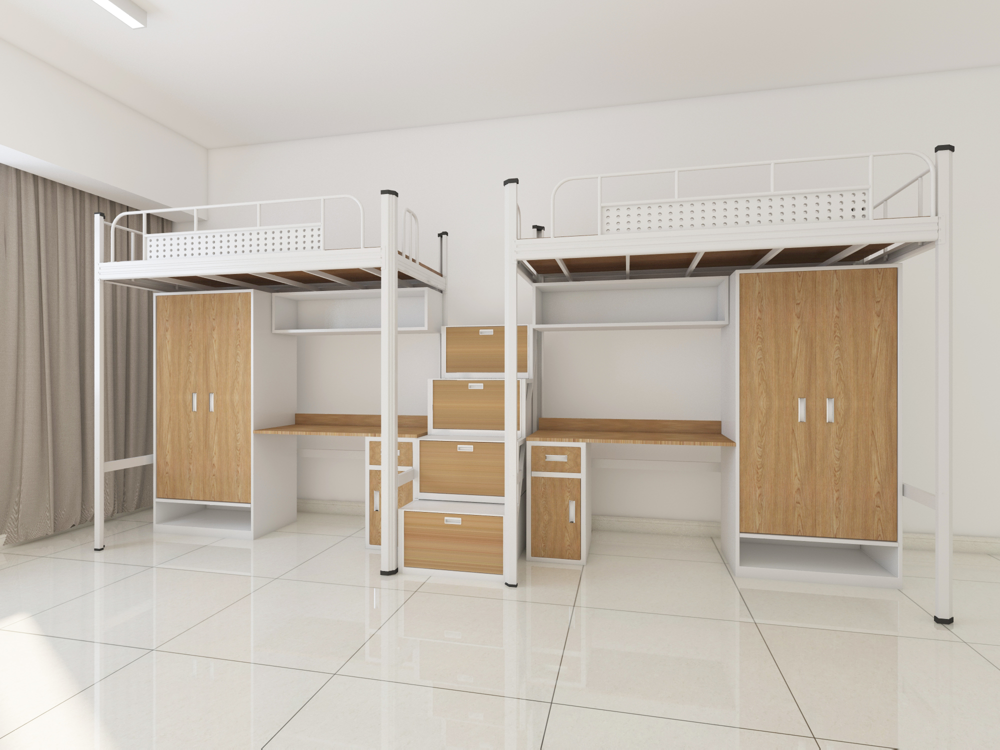 學(xué)校宿舍用的上下鋪鐵床尺寸設(shè)計(jì)