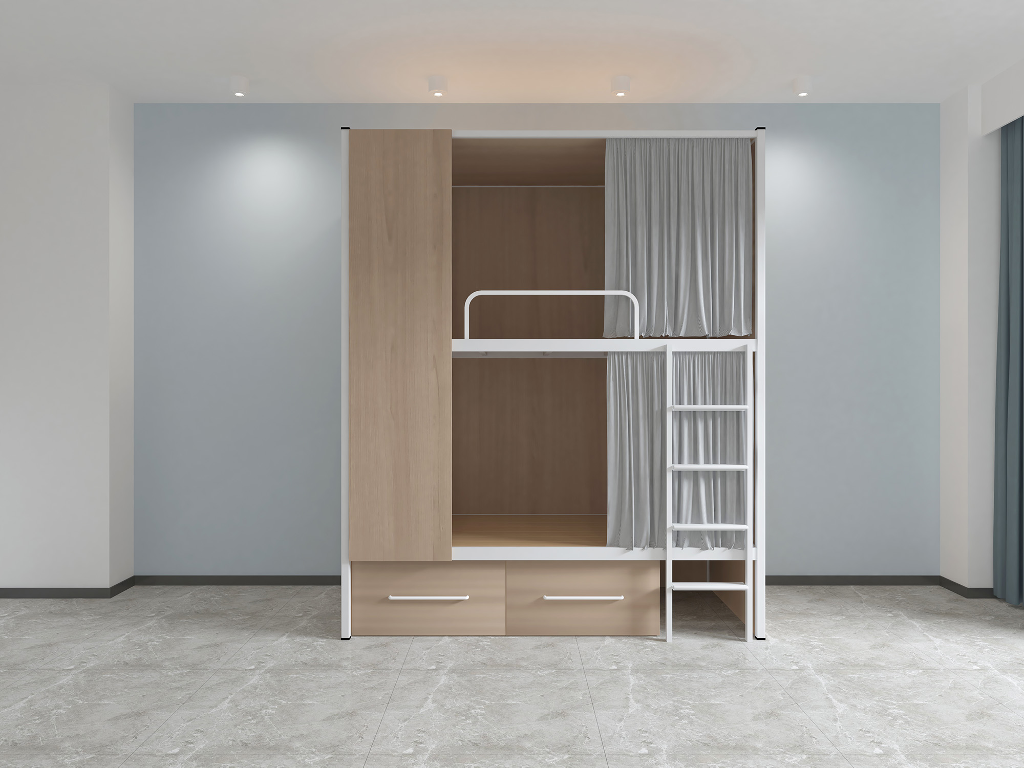 尋找上下鋪鐵床節(jié)省空間的方法？