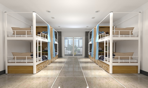 雙層床廠家能給鐵床上做蚊帳架嗎？