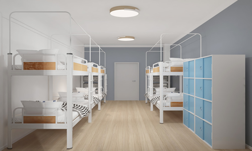 工廠用雙層鐵床，行李箱怎么放？